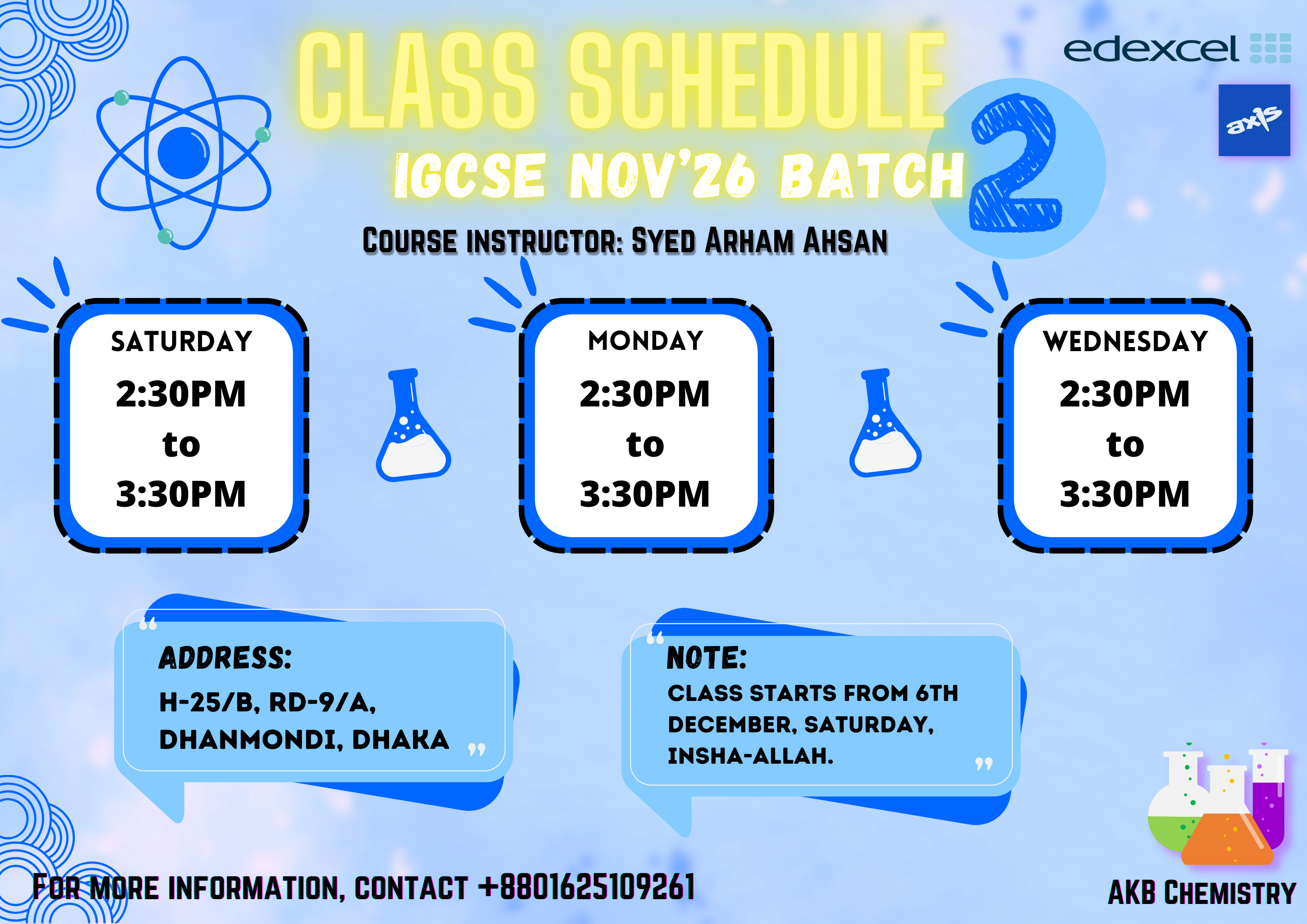 IGCSE November 2026 Timing